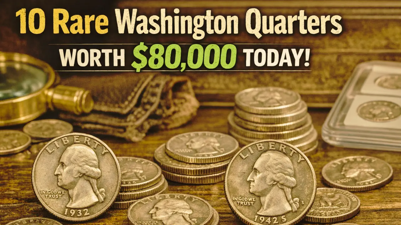 10 Rare Washington Quarters Worth $80,000 Today