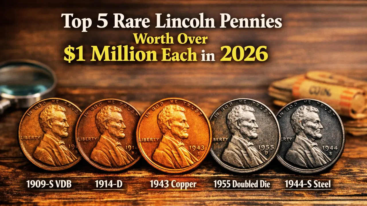 Top 5 Rare Lincoln Pennies Worth Over $1 Million